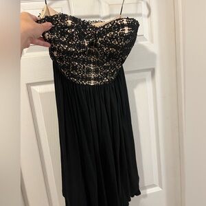 Anthropologie Lil Size 4 strapless dress (heart shaped strapless top).